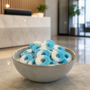 Blue Raspberry Rings Gummy Candy | 16 oz (1 LB) Bag of Gummies | Bulk Candy - Image 5