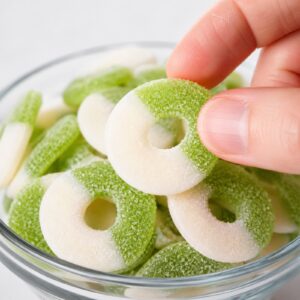 Green Apple Rings Gummy Candy | 16 oz (1 LB) Bag of Gummies | Bulk Candy