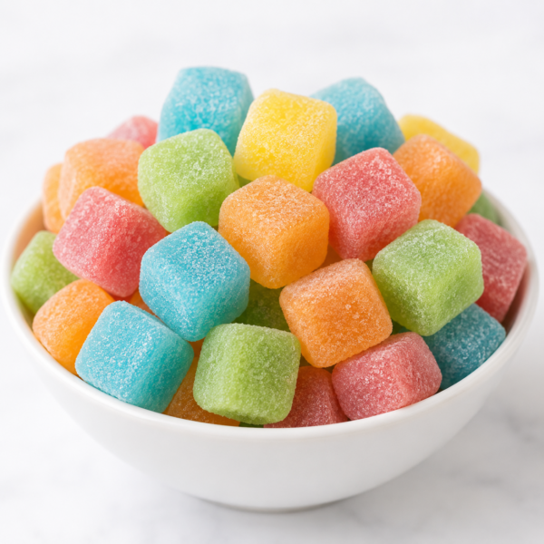 Rainbow Cubes Sour Gummy Candy | Bag of Gummies | Bulk Candy 3 cubes3