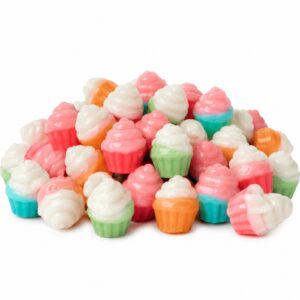 Cupcakes Gummy Candy | 16 oz (1 LB) Bag of Gummies | Bulk Candy
