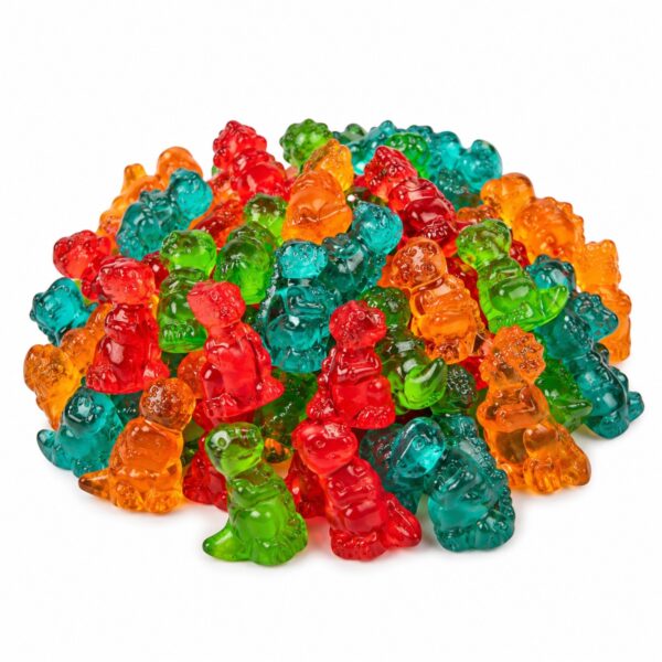 Dinosaurs Gummy Candy | 16 oz (1 LB) Bag of Gummies | Bulk Candy 3 dinosaurs gummy206 2
