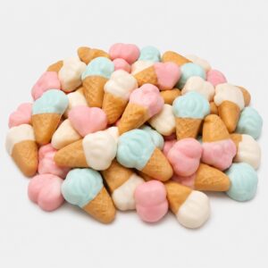 Ice Cream Cones Gummy Candy | 16 oz (1 LB) Bag of Gummies | Bulk Candy