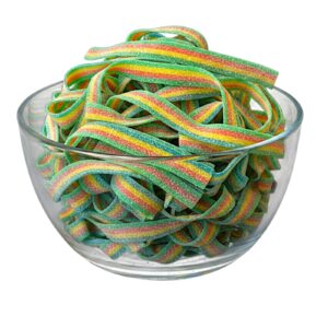 9" Rainbow Sour Belts | 16 oz (1 LB)  Gelatin-Free - Bulk Candy - By Dorval - Image 10