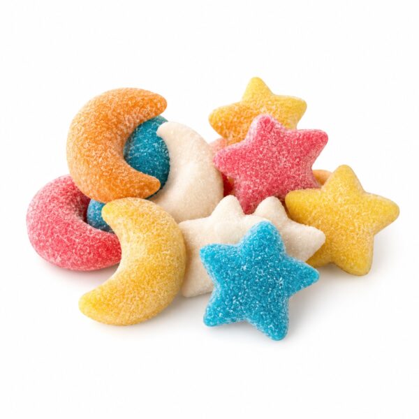 Stars and Moons Sour Gummy Candy | Bag of Gummies | Bulk Candy 6 stars moon gummy23