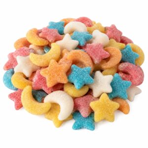 Stars and Moons Sour Gummy Candy | 16 oz (1 LB) Bag of Gummies | Bulk Candy