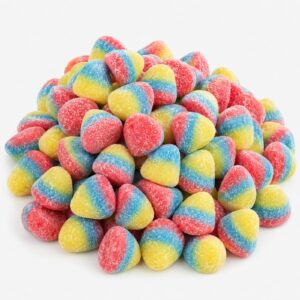 Rainbow Tropical Drops Sour Gummy Candy | 16 oz (1 LB) Bag of Gummies | Bulk Candy
